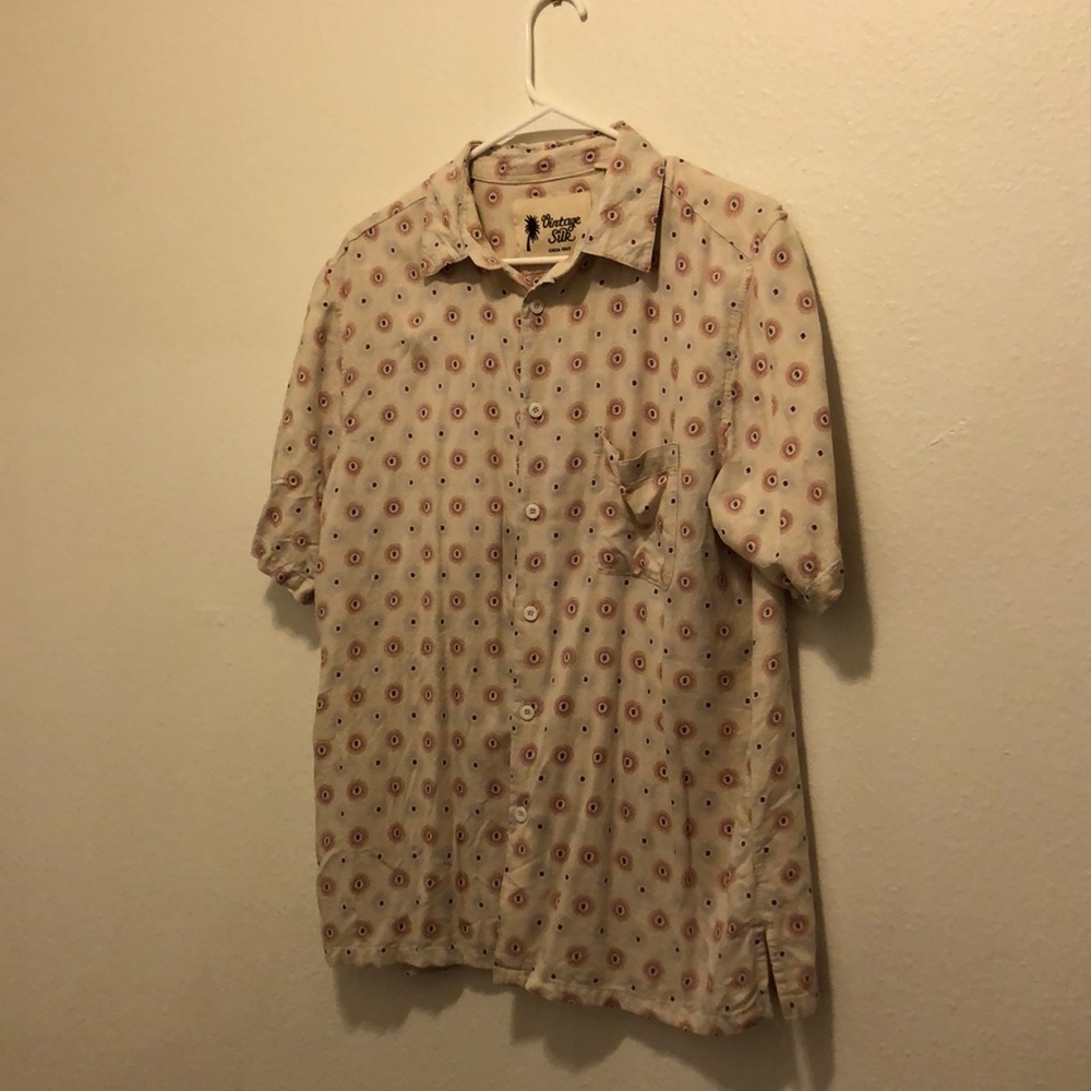 Vintage Silk dress shirt short sleeve